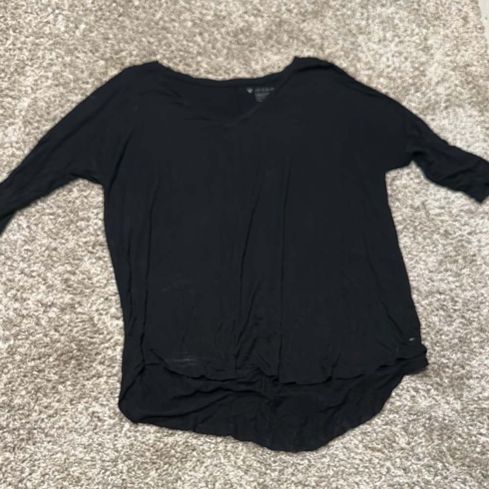 American Eagle Outfitters Black Long Sleeve Tee